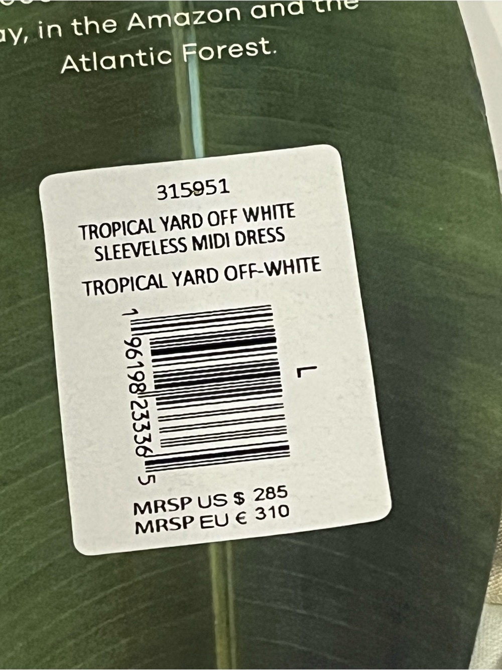 FARM RIO Off white Tropical Yard sleeveless tiered midi dress NWT - Picture 7 of 16